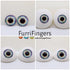 Glass Cabochon Iris Puppet Eyes - VOLCANO - FurriFingers